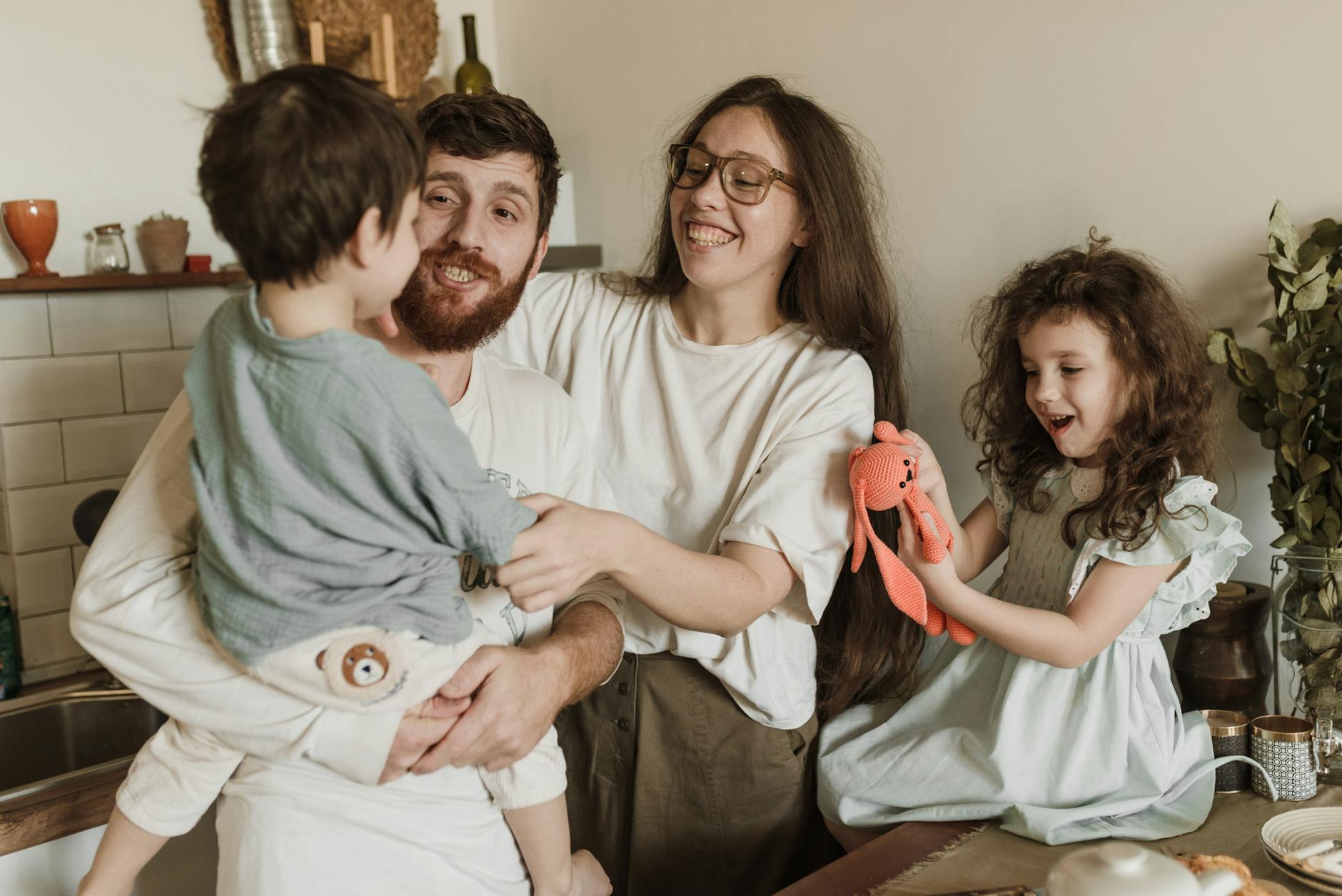 family having fun together