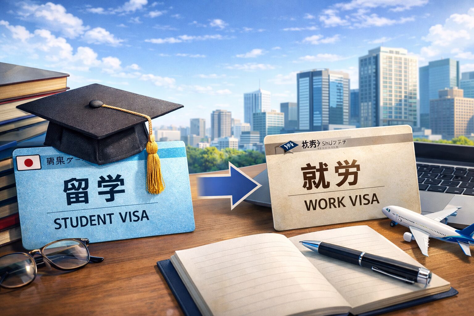 在留資格「留学」から就労資格へ変更申請を予定されている皆様へ